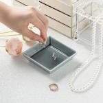 Blue Ceramic Jewelry Dish for Rings & Trinkets