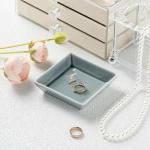 Blue Ceramic Jewelry Dish for Rings & Trinkets