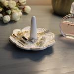 Ceramic White Mandala Jewelry and Ring Holder