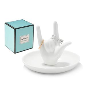 I LOVE YOU Ceramic Ring and Jewelry Holder