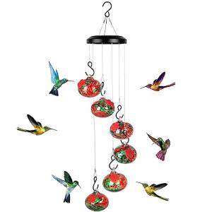 Hummingbird Wind Chimes and Feeders for Outdoors