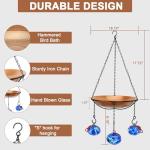 3-in-1 Wind Chimes Bird Feeder and Bath