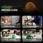 Colorful Hand Blown Glass Hummingbird Feeder