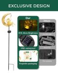 Solar Fairy Moon Garden Statue Light Stake