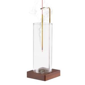 Incense Holder with Removable Glass Ash Catcher