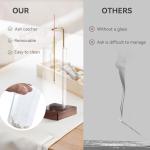 Incense Holder with Removable Glass Ash Catcher