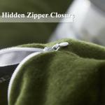 Sage Green Velvet Duvet Cover Queen Set 3Pcs