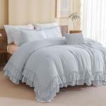 Rustic Cornflower Blue King Comforter Set