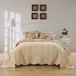 Vintage Rose 3-Piece Cotton Bedspread Set