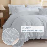Rustic Cornflower Blue King Comforter Set