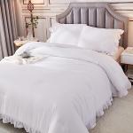 Andency Queen Ruffle Comforter Set, 3 Pieces