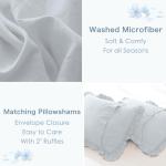 Rustic Cornflower Blue King Comforter Set