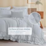 Rustic Cornflower Blue King Comforter Set
