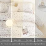 Boho Pink Floral Comforter Set for Full Beds