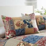 Rustic Vintage Floral King Quilt Set 3 Pieces