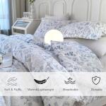 Queen Floral Comforter Set with Pillowcases