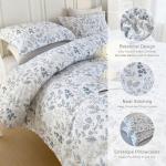 Queen Floral Comforter Set with Pillowcases