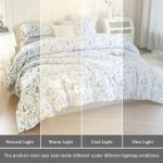 Queen Floral Comforter Set with Pillowcases