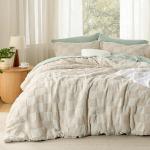 Beige Boho Tufted Queen Comforter Set