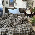 Blue, Brown & Green Buffalo Plaid Duvet Set