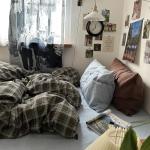 Blue, Brown & Green Buffalo Plaid Duvet Set