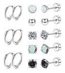 Hypoallergenic Surgical Steel Stud and Hoop Earrings