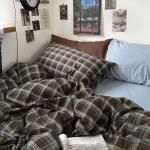 Blue, Brown & Green Buffalo Plaid Duvet Set