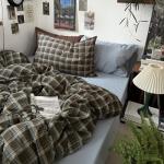 Blue, Brown & Green Buffalo Plaid Duvet Set