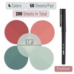 Mr. Pen Transparent Sticky Notes - 200 Pastel Discs