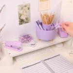 Purple Office Supplies Set - 10 Pieces
