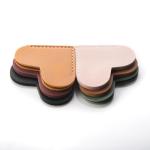 Cute Leather Heart Bookmarks - Set of 6