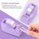 Purple Office Supplies Set - 10 Pieces