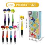 8-Pack Funny Mop Head Ballpoint Pens for All