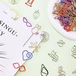 150 Pcs Cute Assorted Paper Clips Set