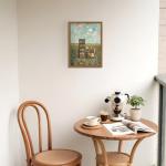 Whimsical Book Lover Wall Art - Flower Field