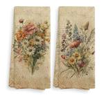Vintage Floral Kitchen Towels and Dishcloth Set