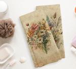 Vintage Floral Kitchen Towels and Dishcloth Set