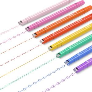 8-Pack Curvy Highlighter Pens in 8 Colors