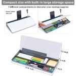 Varhomax Glass Desk Whiteboard and Organizer