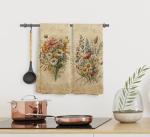 Vintage Floral Kitchen Towels and Dishcloth Set