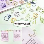 150 Pcs Cute Assorted Paper Clips Set
