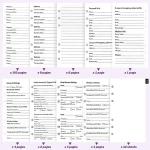 Purple Refillable Password Book with Lock & Tabs