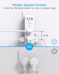 6-Outlet Surge Protector with USB Ports