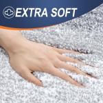 Soft Microfiber Bath Rug Mat, Non-Slip Light Grey