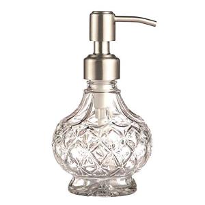 Elegant Crystal Soap Dispenser with Stainless Steel Pump