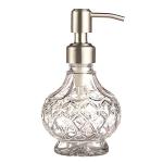 Elegant Crystal Soap Dispenser with Stainless Steel Pump