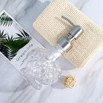 Elegant Crystal Soap Dispenser with Stainless Steel Pump