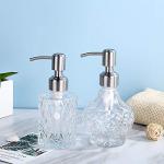 Elegant Crystal Soap Dispenser with Stainless Steel Pump