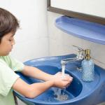 Vintage Gold Pump Glass Soap Dispenser 16 oz