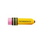 TICONDEROGA Yellow Pencil-Shaped Erasers, 3-Pack